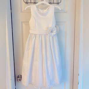 American Princess White Formal Kids Dress